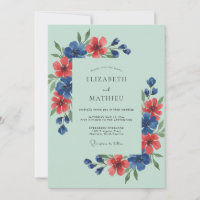 Mint Green Breezy Wildflower Wedding
