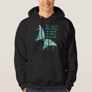 Mint Green Butterfly Mental Health Awareness Hoodie