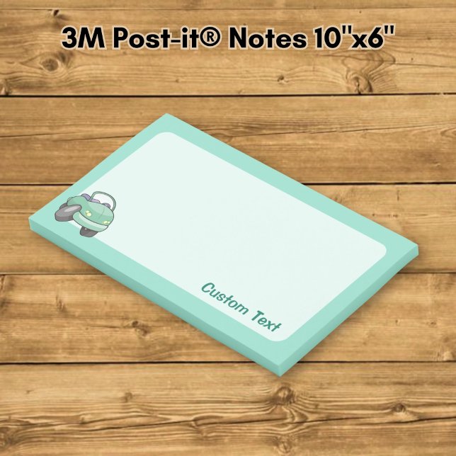 Mint Green Cartoon Car Post-it Notes (Creator Uploaded)