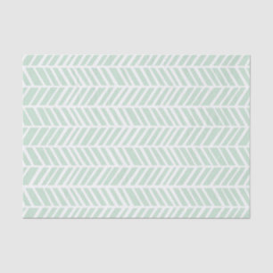 Mint Green Chevron Tissue Paper