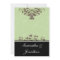 Mint Green & Chocolate Brown Wedding Invitation