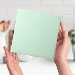 Mint Green Color Tile<br><div class="desc">This simple, minimalist and modern is a plain and solid color tile design that will go with any scheme. You could use it as a wall tile as a highlight or entire wall for a backsplash in your kitchen or bathroom or mud room or to replace vintage fireplace tiles. Available...</div>