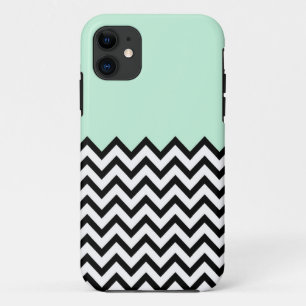 Mint Green Colour Block Chevron iPhone 5 Case