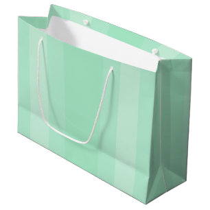 Mint Green Colour Modern Elegant Trendy Template Large Gift Bag