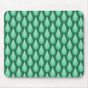 Mint Green Dazzling Raindrops Mousepad