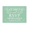 Mint Green Eat Drink & RSVP Rustic Wedding Reply
