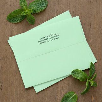 Mint Green Envelope