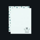 Mint Green Eucalyptus Branches Letter Monogram<br><div class="desc">Mint Green Eucalyptus Branches Letter Monogram Design. This product can be personalised with your custom name,  and initial letter. The handpainted watercolor eucalyptus branch look is classic and trendy. A perfect gift for her,  mum,  wife,  friend,  or for yourself! Customise yours by clicking personalise on the right.</div>