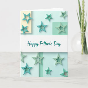 Mint Green Fathers Day Card