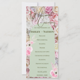Mint Green Floral Arch Summer Wedding Ceremony