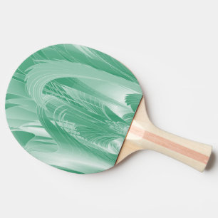 Mint Green Foliage Ping Pong Paddle