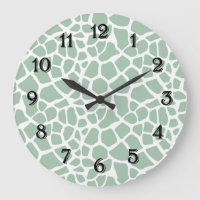 Mint Green Giraffe Print