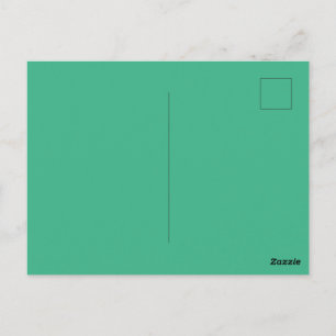 Mint Green Glossy Postcard for Special Message