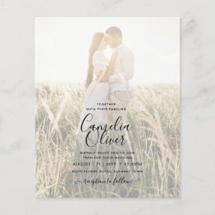 Mint Green Gold Alcohol Ink Abstract Wedding Flyer