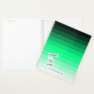 Mint Green Gradient Day Planner
