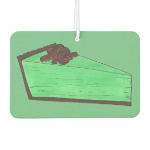 Mint Green Grasshopper Pie Chocolate Slice Foodie Car Air Freshener