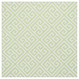 Mint Green Greek Key Fabric