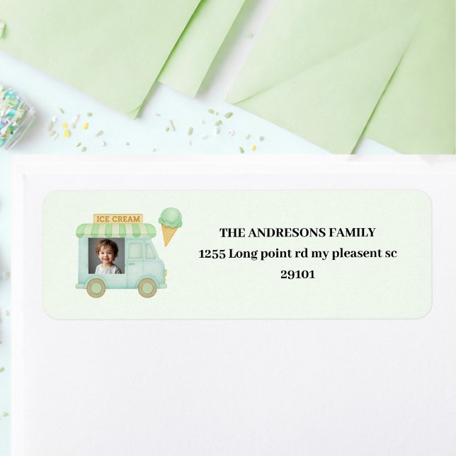 Mint Green Ice Cream Truck Birthday (Creator Uploaded)