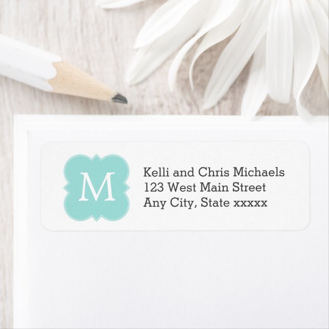 Mint Green Initial Monogram Elegant (Insitu)
