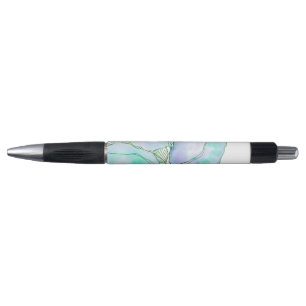 Mint Green Lavender Watercolor Botanical Leaves