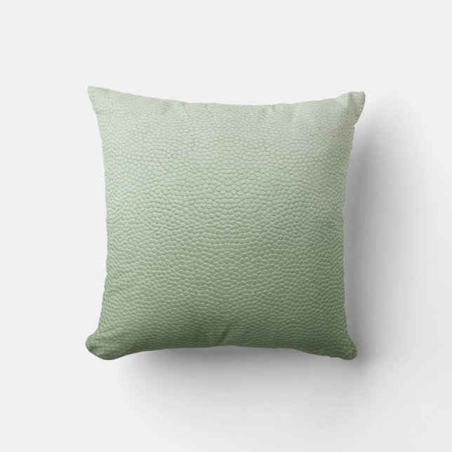 Mint Green Leather Cushion (Front)