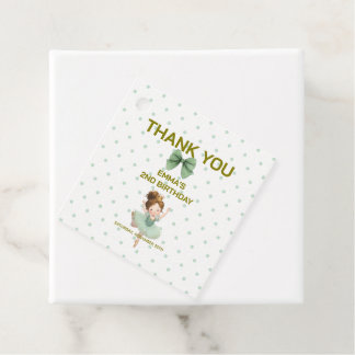 Mint Green Little Princess Ball Favour Tags