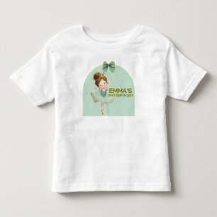 Mint Green Little Princess Ball Toddler T-Shirt