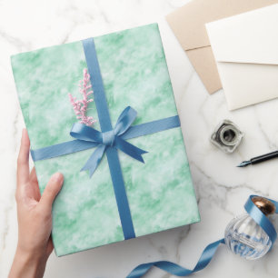 Mint Green Marble Wrapping Paper