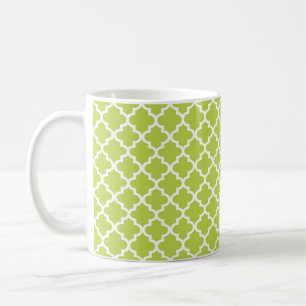 Mint green Moroccan tile geometric chic coffee Mug