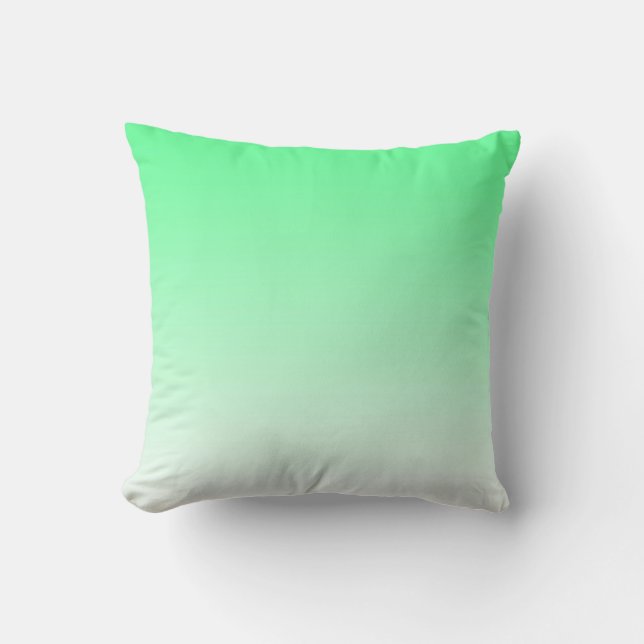 Mint Green Ombre Pillow (Front)