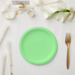 Mint Green Paper Plate