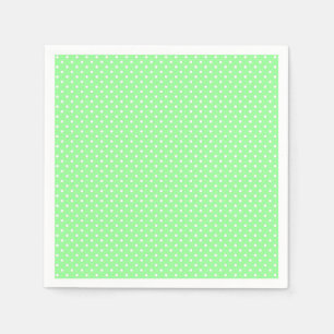 Mint Green Polka Dot Pattern Napkins