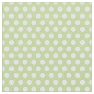 Mint Green Polka Dots Fabric