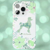Mint Green Poodle | Custom Floral Dog Mum