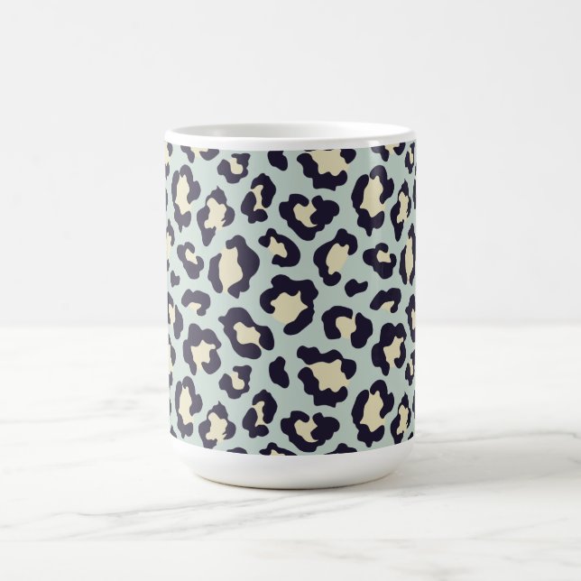 Mint green print coffee mug (Center)