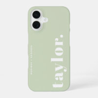 Mint Green Retro Typography Personalised