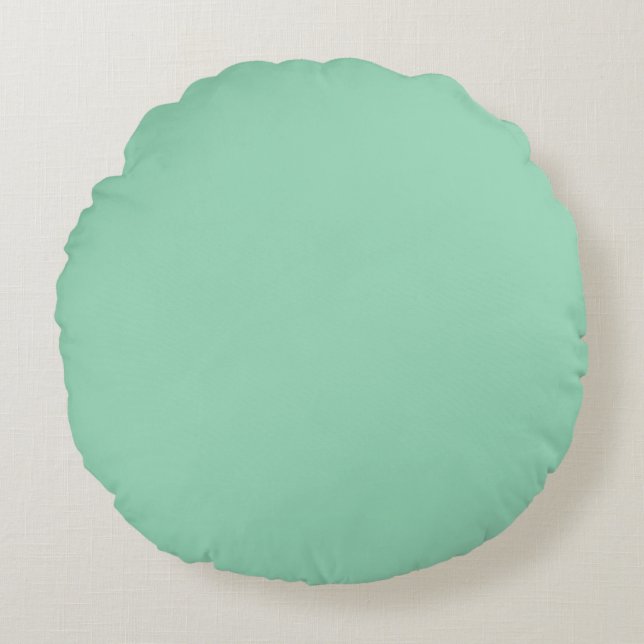 Mint Green Round Cushion (Front)
