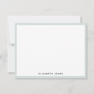 Mint Green Simple Modern Chic Classic Minimalist Card