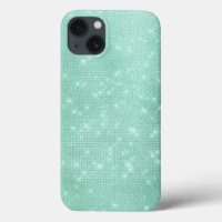 Mint Green Sparkle Glitter Girly Glam