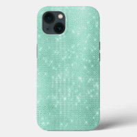 Mint Green Sparkle Glitter Girly Glam