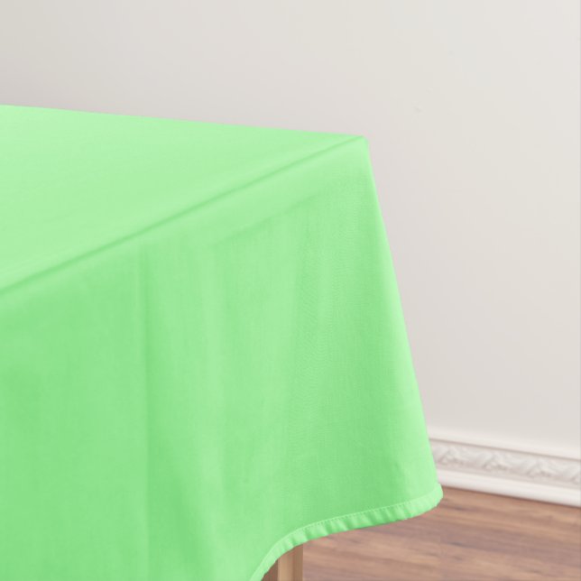 Mint Green Springtime Solid Colour Tablecloth (In Situ)