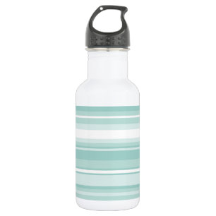 Mint green stripes 532 ml water bottle