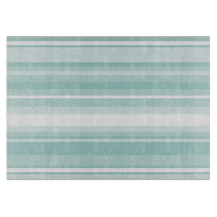 Mint green stripes cutting board
