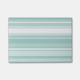 Mint green stripes post-it notes