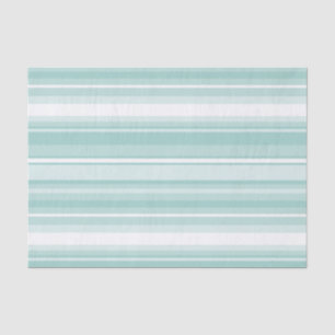 Mint green stripes tissue paper