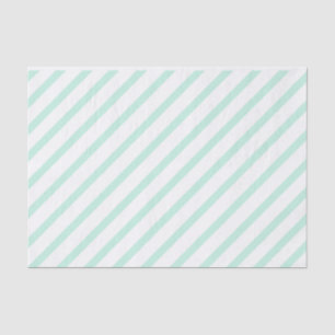 Mint Green Tissue Paper with Stripes
