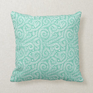 mint green vintage art deco cushion pillow