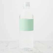 Mint Green Water Bottle Labels