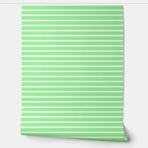 Mint Green White Stripe Light Elegant Custom Colou Wallpaper