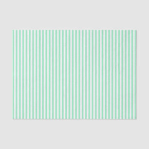 Mint Green with White Striped Tissue Paper